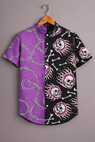 Skull & Thorn Pattern Designer Shirt