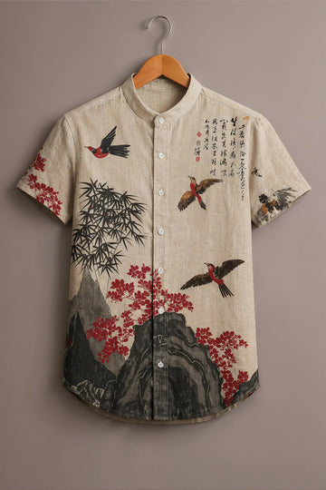 Japanese Ink Art Style Shirt