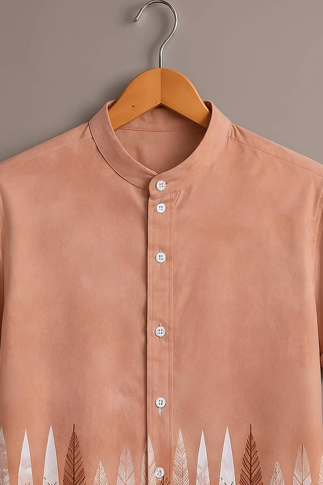 Minimal Nature Leaf Designer Shirt