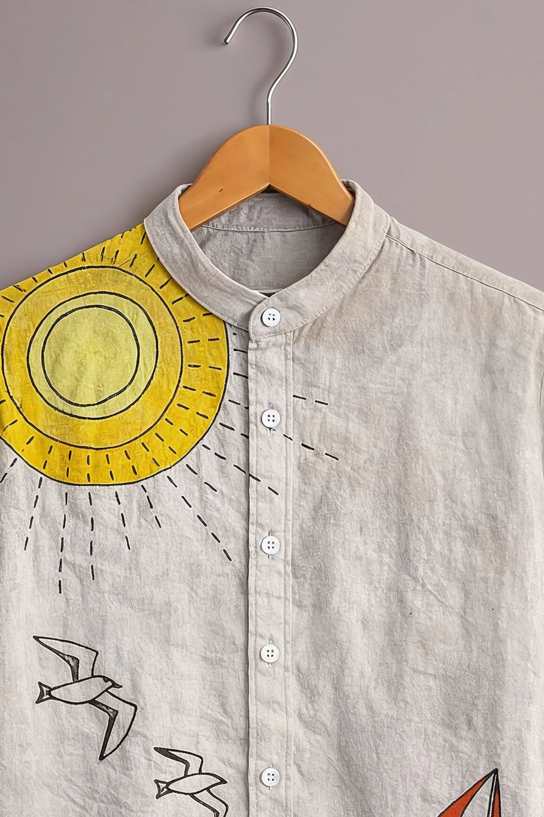 Sun & Sail Artistic Print Shirt