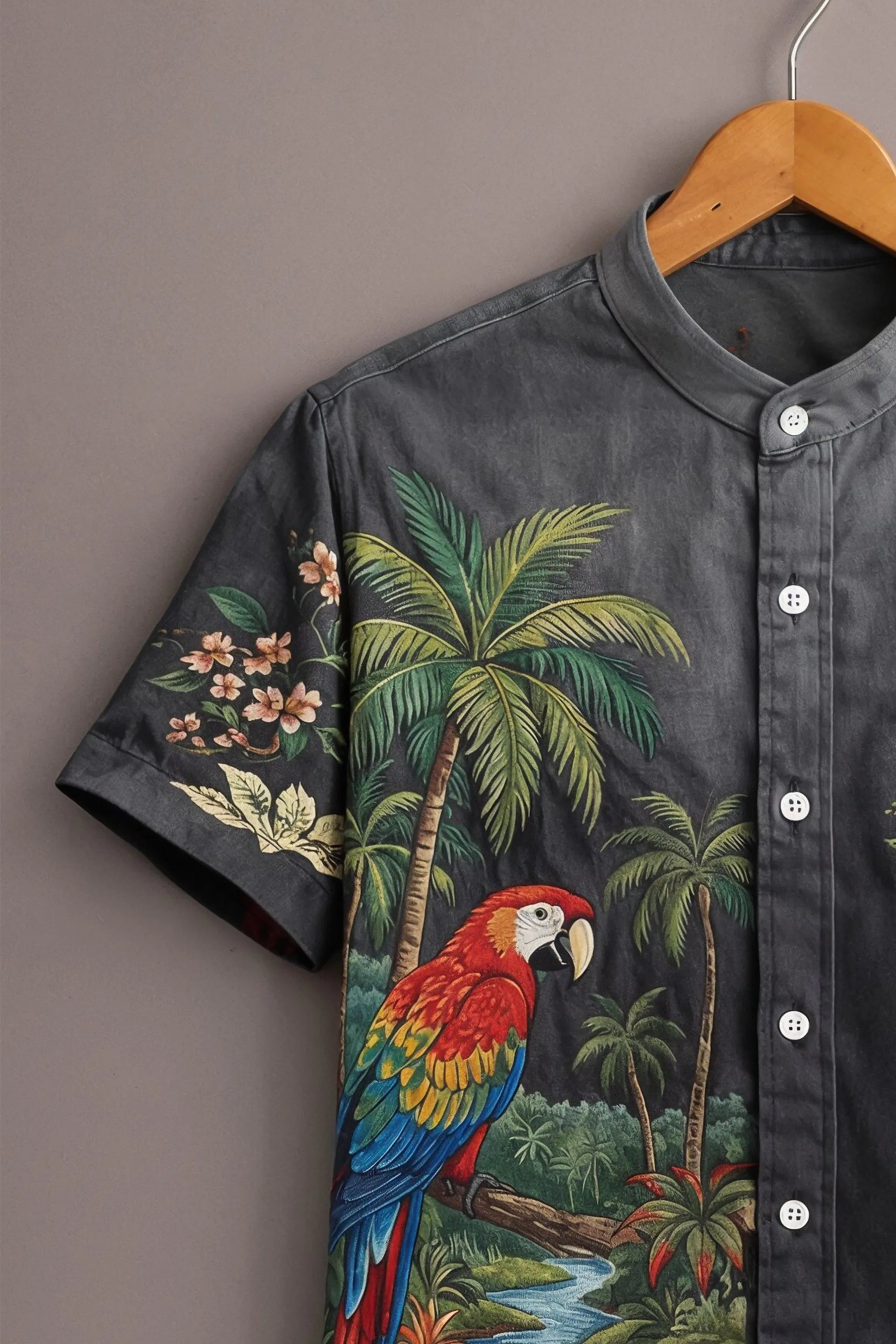 Wild Tropics Artistic Print Shirt