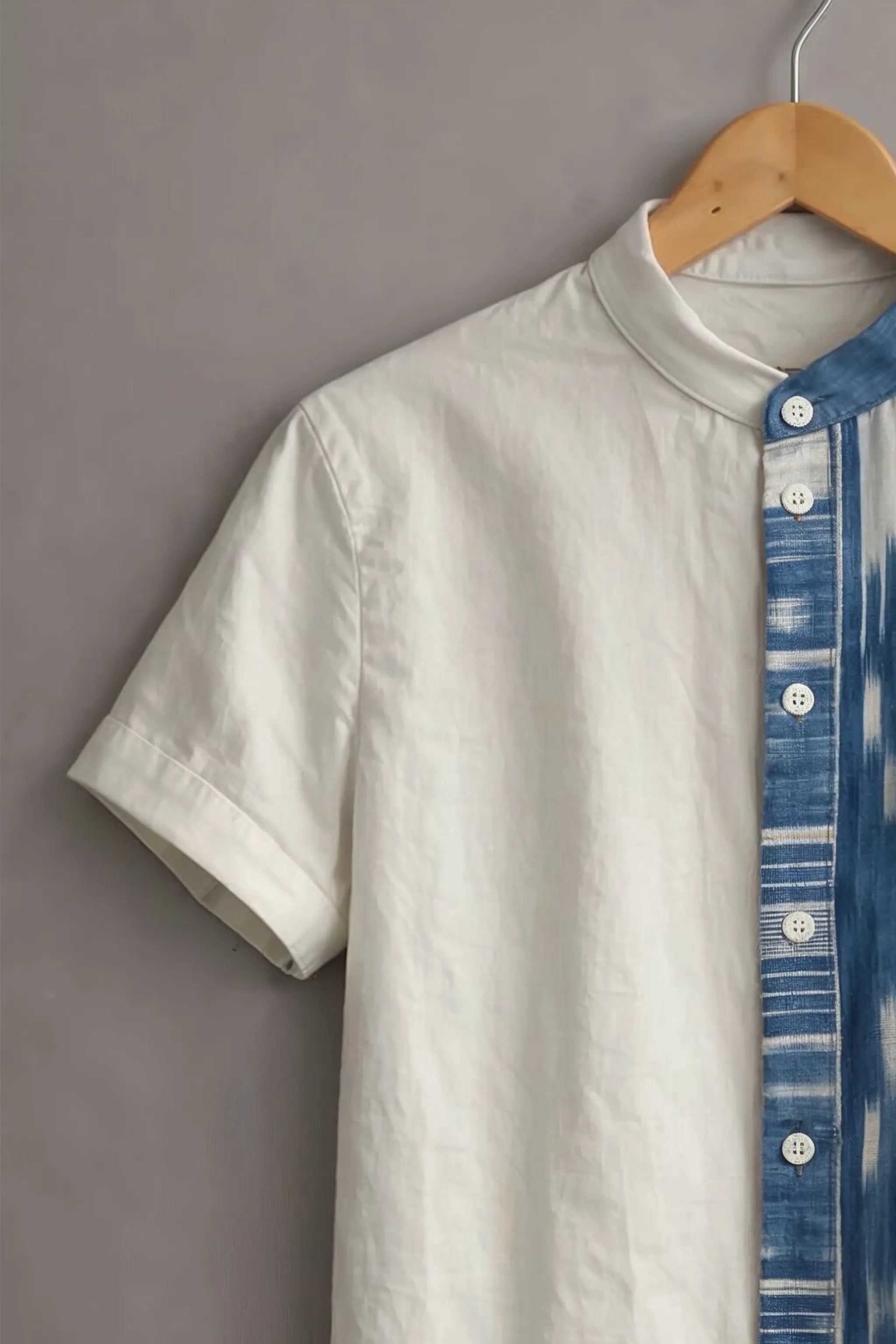 Half & Half Ikat Style Premium Shirt